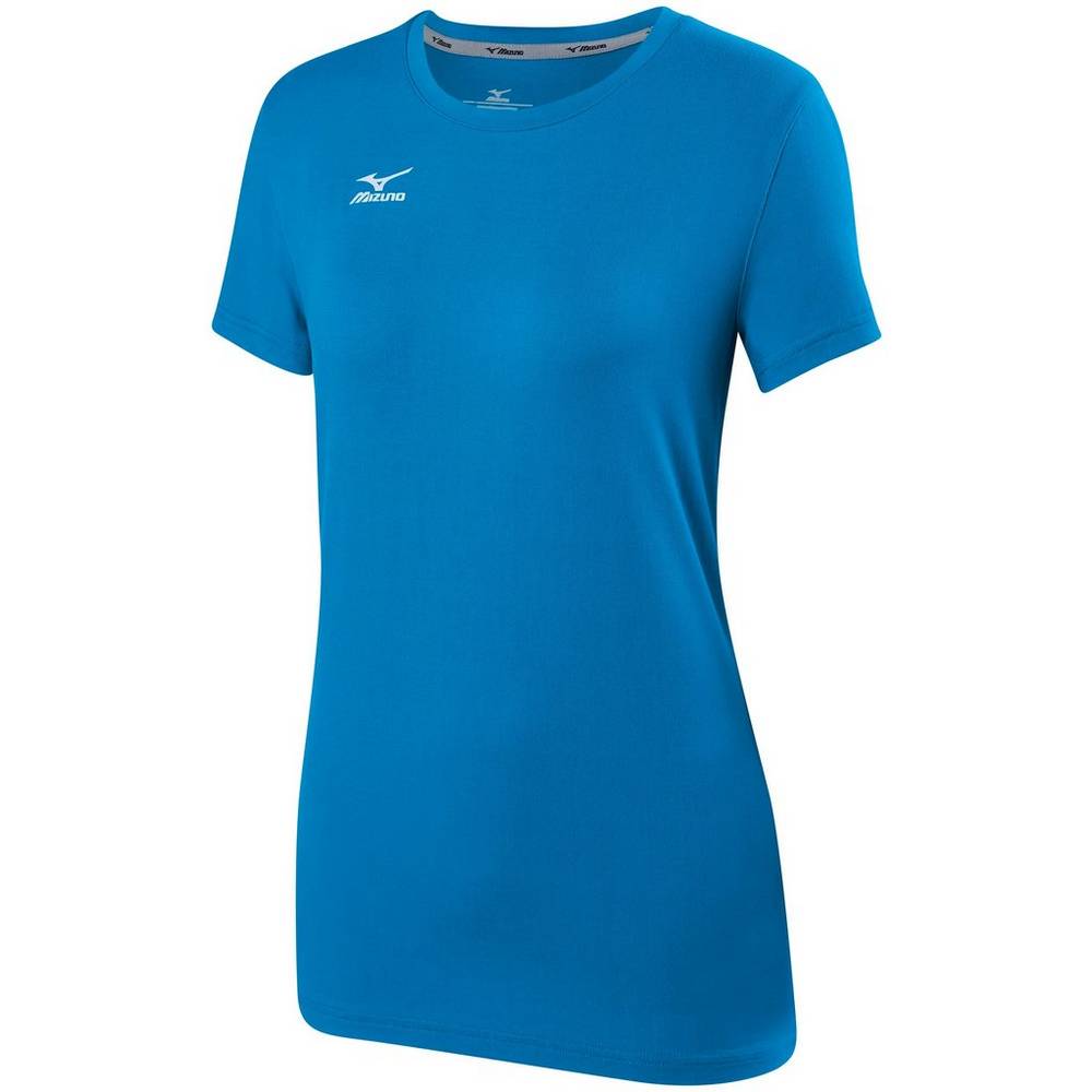 Womens Mizuno Attack 2.0 Volleyball T-Shirts Blue Philippines (PRMLXZ194)